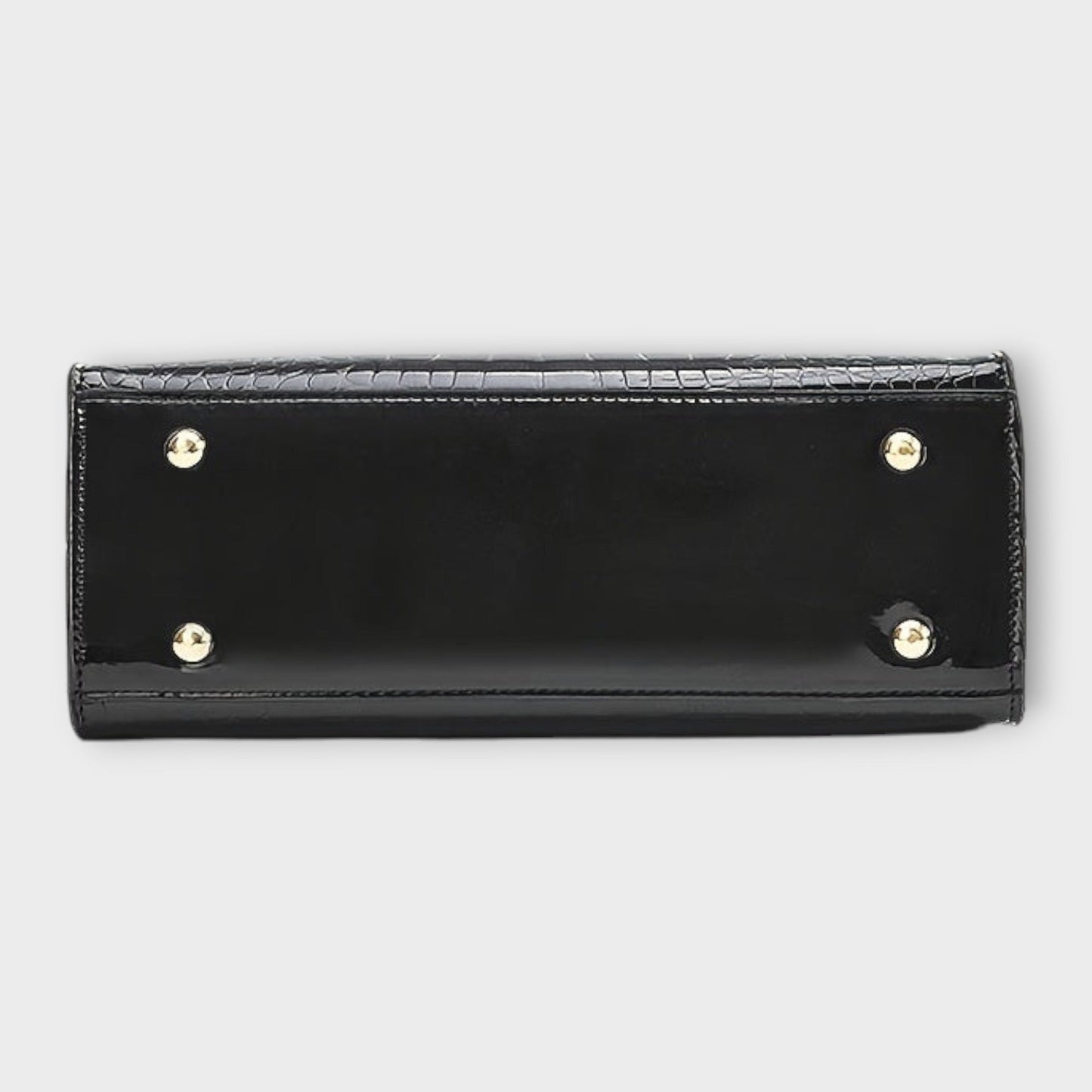 Kate - Glossy Crocodile Pattern Handbag
