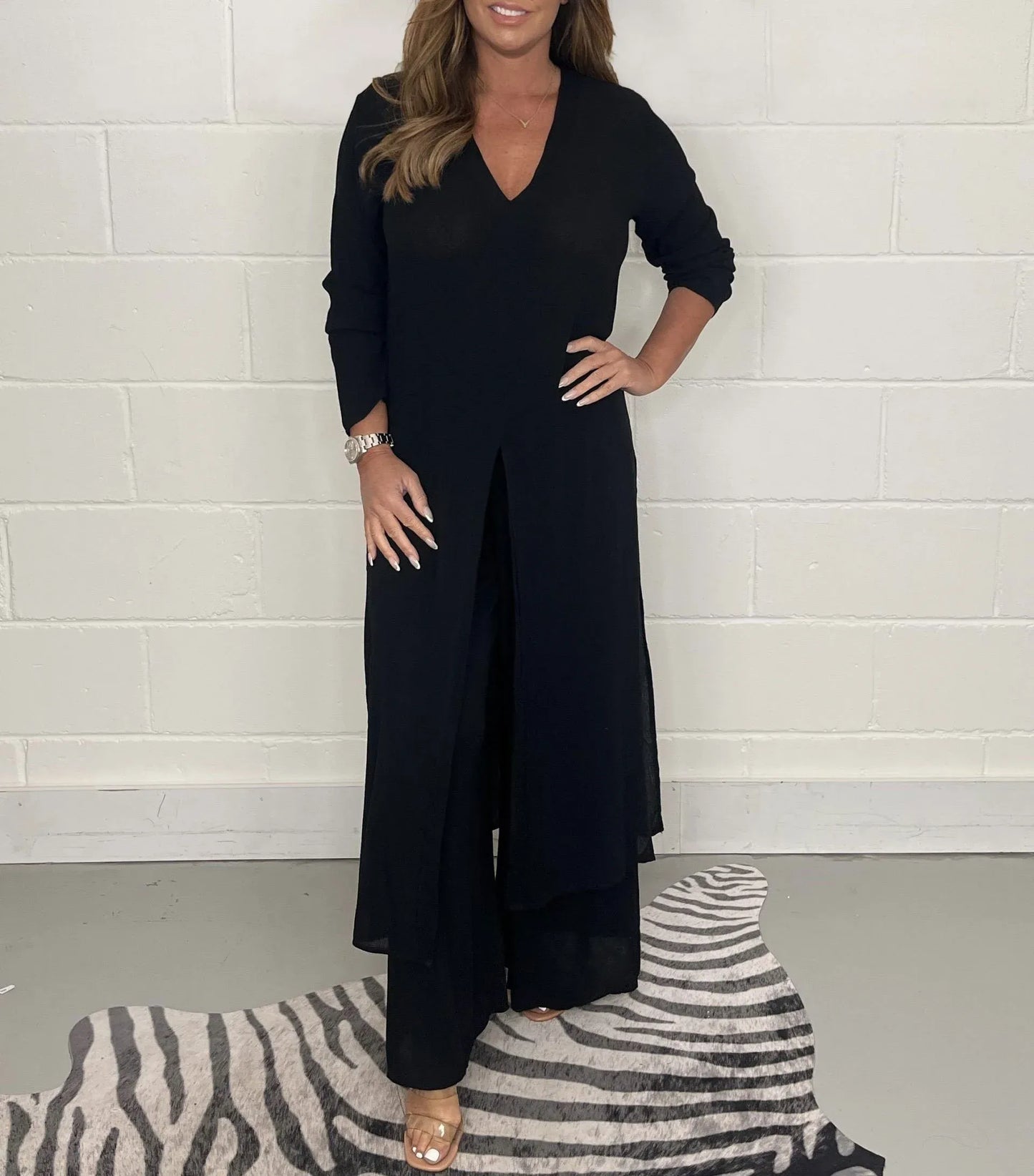 Women's Lassig Two-Piece Set | Long Top and Pants