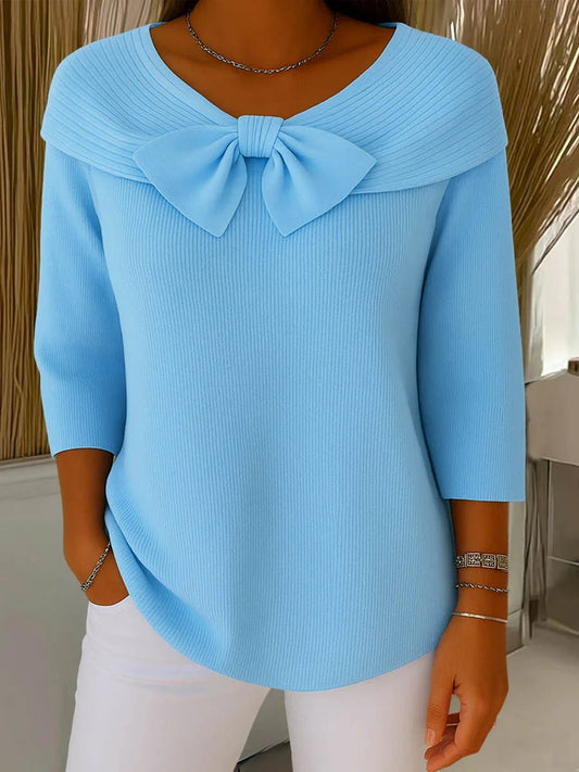 Seraphine | Soft Bow Knit Sweater